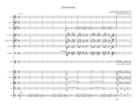 Uptown Funk Sheet Music