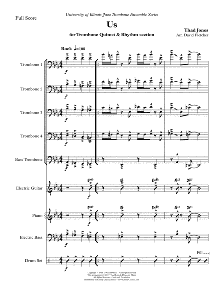 Free Sheet Music Us For Jazz Trombone Quintet Rhythm Section