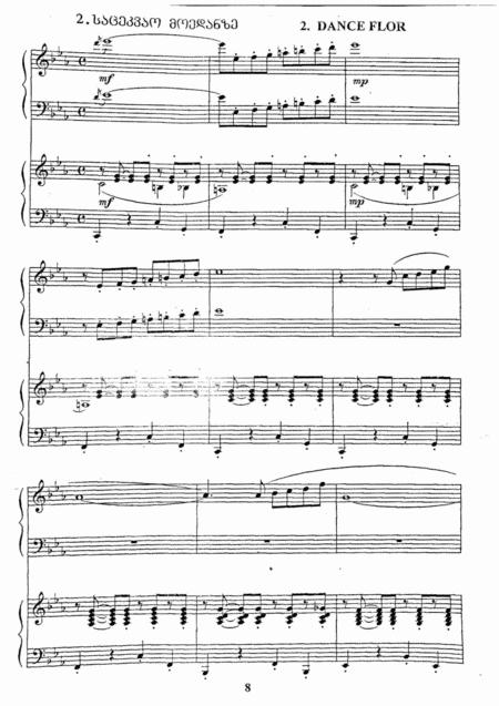 Free Sheet Music Vaja Azarashvili Piano Duet Dance Flor