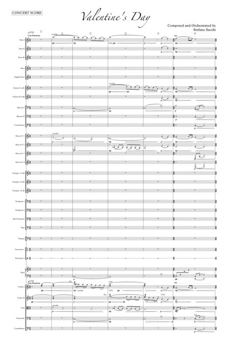 Valentine Day Full Orchestra Sheet Music