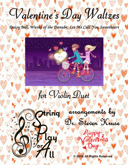 Valentines Day Waltzes For Two Violins Sheet Music