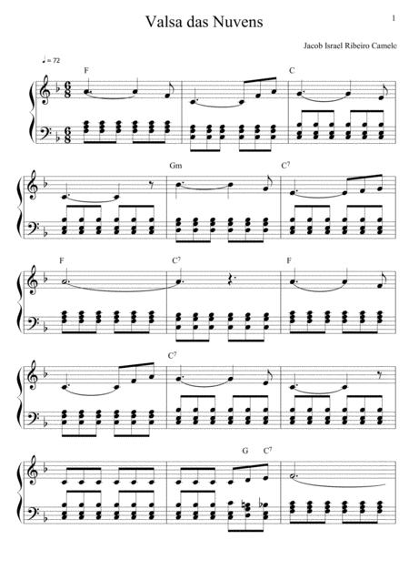 Valsa Das Nuvens Sheet Music