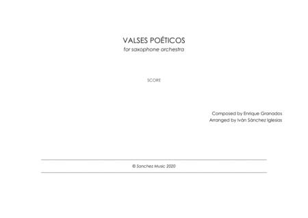 Free Sheet Music Valses Poticos For Saxophone Orchestra Enrique Granados Arr Ivn Snchez Iglesias