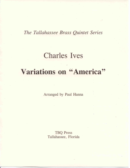 Variations On America Sheet Music