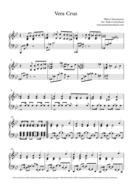 Vera Cruz Sheet Music