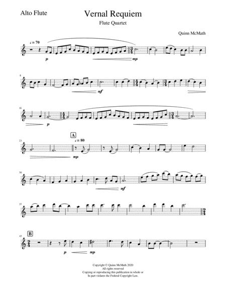 Vernal Requiem Alto Flute Sheet Music