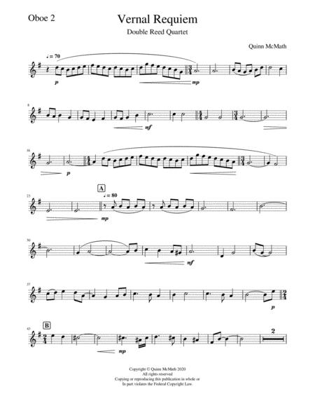 Vernal Requiem Oboe 2 Sheet Music