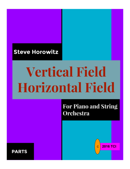 Vertical Field Horizontal Field Parts Sheet Music