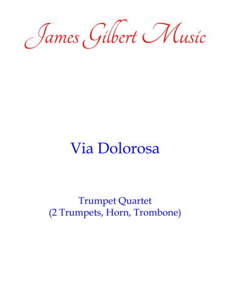 Via Dolorosa Br Sheet Music