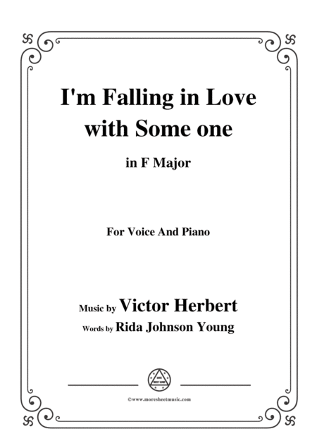 Free Sheet Music Victor Herbert I M Falling In Love With Someone In F Major For Voice Pno