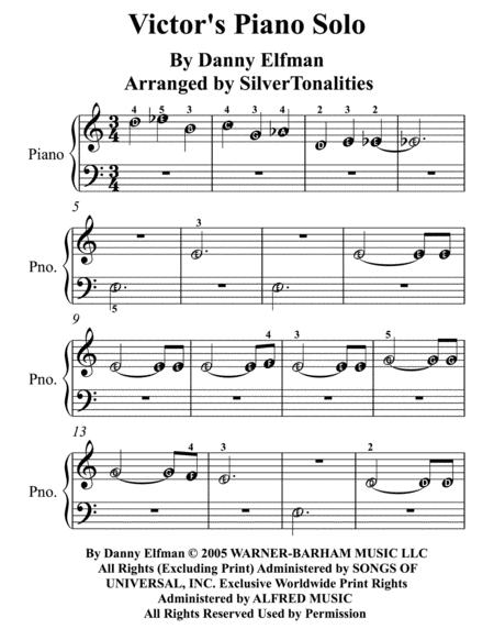 Free Sheet Music Victor Piano Solo Beginner Piano Sheet Music