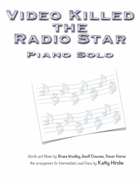 Video Killed The Radio Star Piano Solo Sheet Music