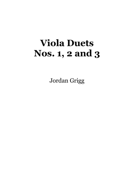 Free Sheet Music Viola Duets No 1 2 And 3