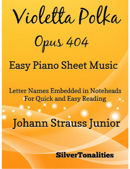 Violetta Polka Opus 404 Easy Piano Sheet Music Sheet Music