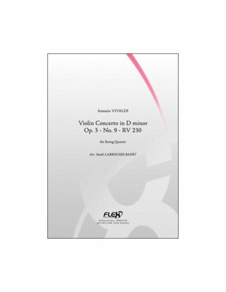 Free Sheet Music Violin Concerto In D Minor Op 3 No 9 Rv 230
