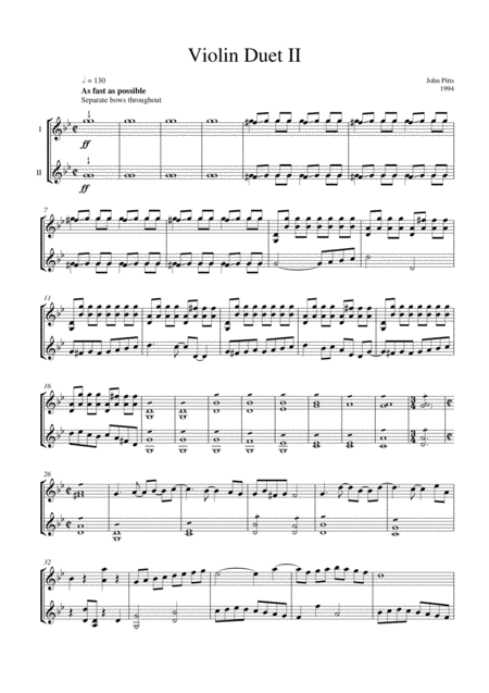 Violin Duet 2 Sheet Music