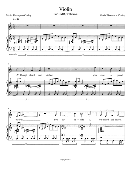 Violin From Grasping Water Sheet Music