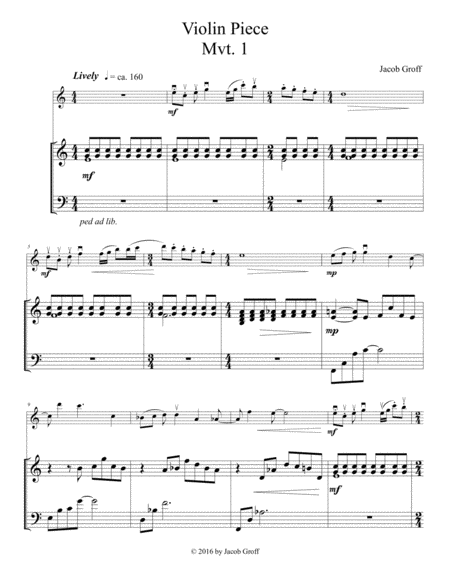 Violin Piece Sheet Music