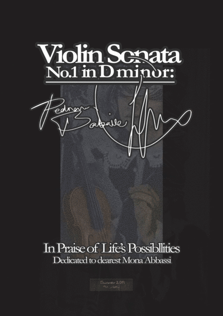 Violin Sonata In D Minor Sheet Music