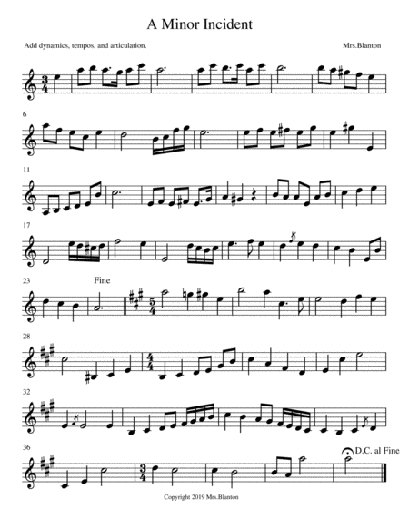 Violina Unaccompanied Violin Solo Sheet Music