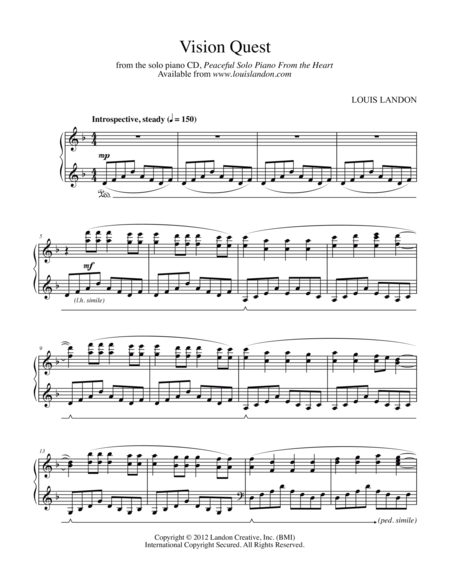 Vision Quest Sheet Music