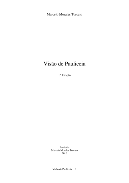 Free Sheet Music Viso De Pauliceia