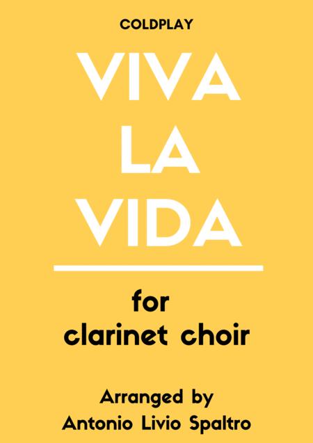 Viva La Vida For Clarinet Choir Sheet Music