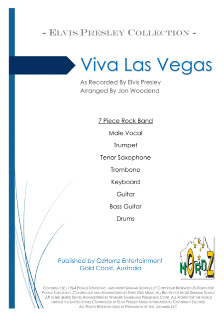 Viva Las Vegas From Viva Las Vegas Sheet Music