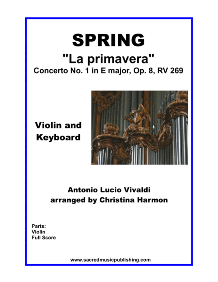 Vivaldi Spring Violin And Keyboard Sheet Music