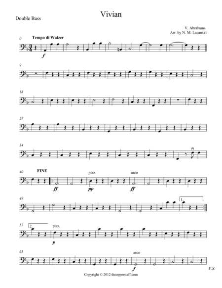 Free Sheet Music Vivian