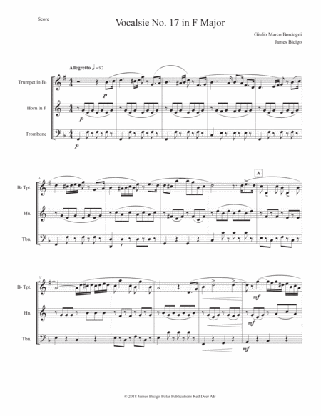 Vocalise No 17 In F Major Sheet Music