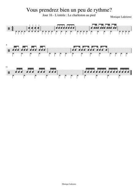 Free Sheet Music Vous Prendrez Bien Un Peu De Rythme Menu 16 Complet Et Bass Track With Drums 3 Tempi