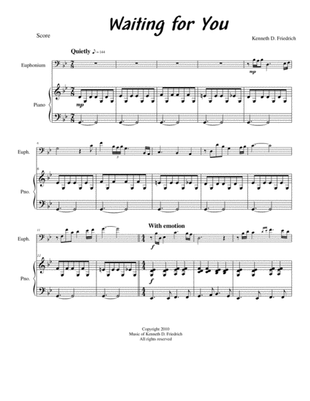 Free Sheet Music Waiting For You