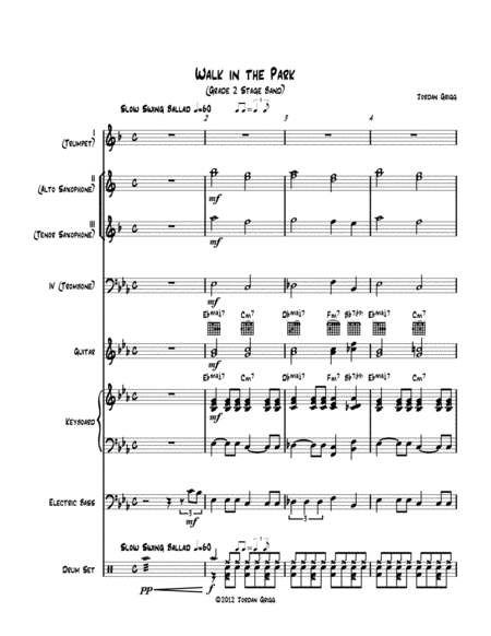 Walk In The Park Grade 2 Stage Band Sheet Music