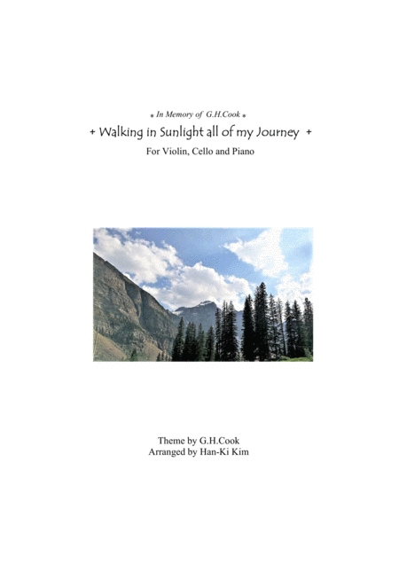 Walking In Sunlight All Of My Journey For Piano Trio Sheet Music