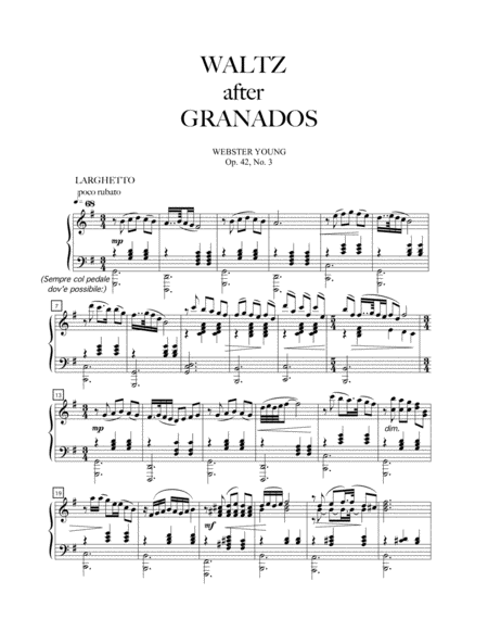 Waltz After Granados Sheet Music