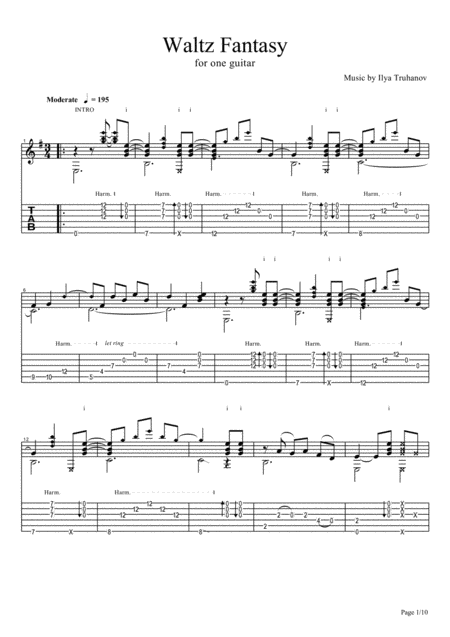 Waltz Fantasy Sheet Music