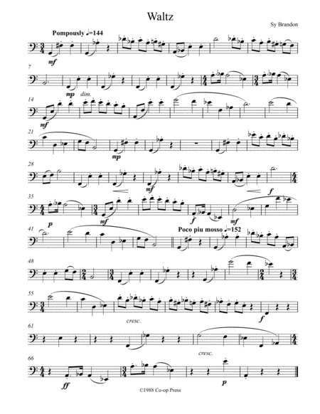 Waltz For Bassoon Sheet Music