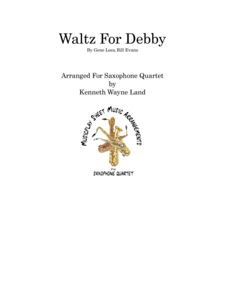 Waltz For Debby Saxophone Quartet Sheet Music