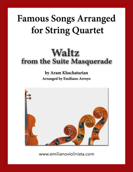 Waltz From The Suite Masquerade By Aram Khachaturian For String Quartet Sheet Music