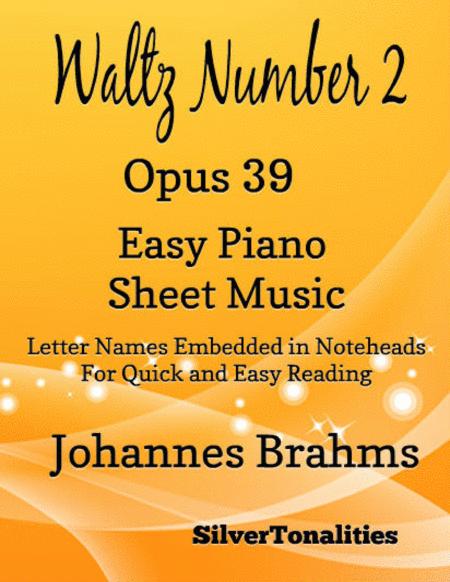 Free Sheet Music Waltz Number 2 Opus 39 Easy Piano Sheet Music