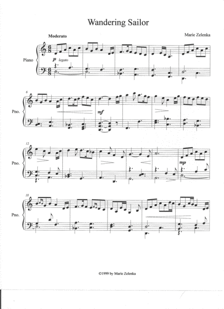 Wandering Sailor Sheet Music