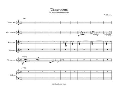 Wassertraum For Percussion Sheet Music