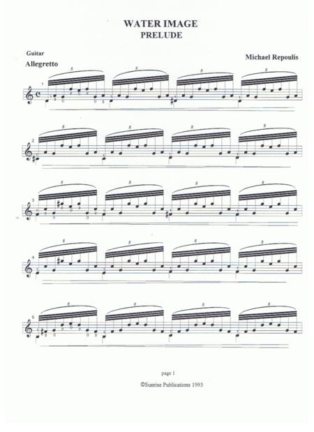 Water Image Prelude Sheet Music