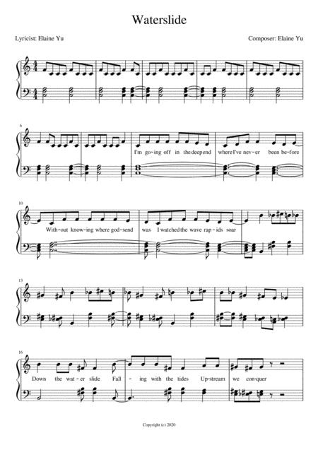 Waterslide Sheet Music