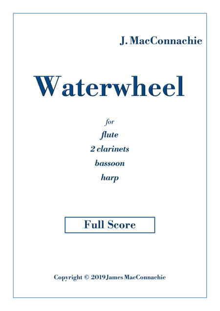 Free Sheet Music Waterwheel Full Score For Woodwind And Harp