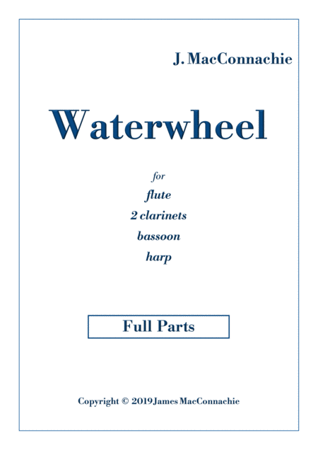 Waterwheel Parts For Woodwind And Harp Sheet Music