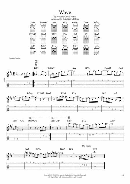 Wave Tab Sheet Music