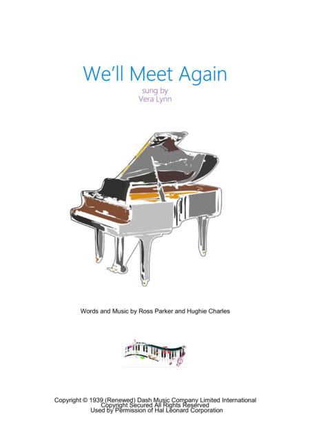 Free Sheet Music We Ll Meet Again Moderate Piano Solo