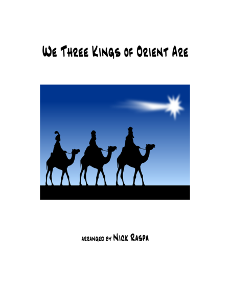 We Three Kings Of Orient Are Intermediate Swing Piano Sheet Music